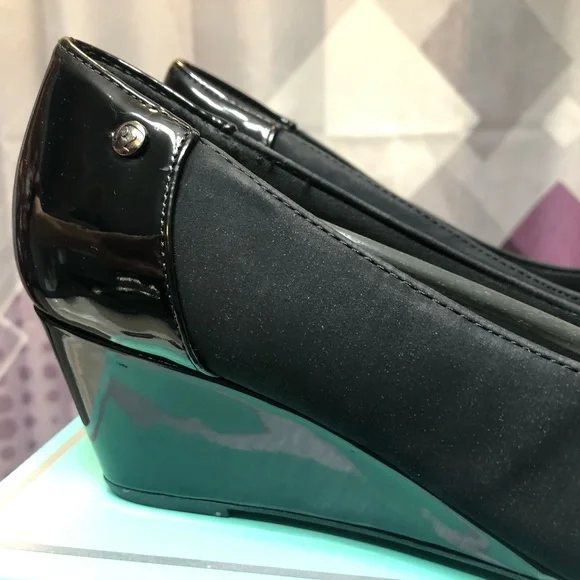 Marbella Julia oat wedges, black, 8.5 W - Picture 3 of 9